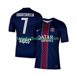 Camiseta 1ª Paris Saint-Germain Khvicha Kvaratskhelia 7 Hombre 2025-2026 Manga Corta