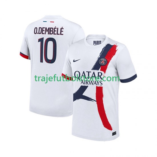 Camiseta 2ª Paris Saint-Germain Ousmane Dembele 10 Hombre 2025-2026 Manga Corta