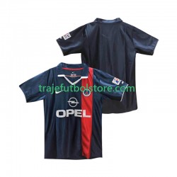 Camiseta 1ª Paris Saint-Germain 2001 Retro Hombre 2002 Manga Corta