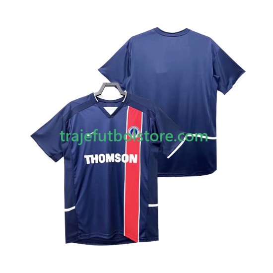 Camiseta 1ª Paris Saint-Germain 2003 Retro Hombre 2002 Manga Corta