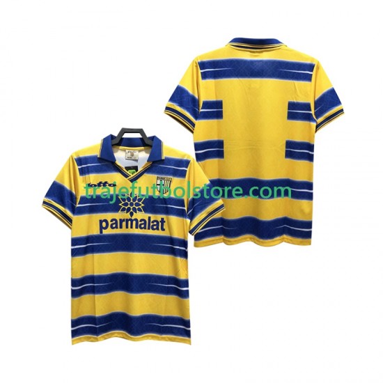 Camiseta 1ª Parma Retro Hombre 1998 1999 Manga Corta