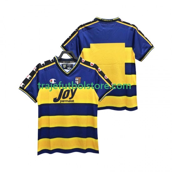 Camiseta 1ª Parma 2001 Retro Hombre 2002 Manga Corta