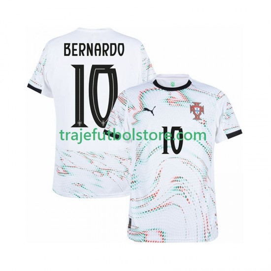Camiseta 2ª Portugal Bernardo Silva 10 Hombre 2025-2026 Manga Corta