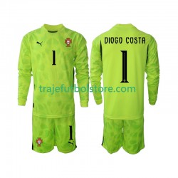 Camiseta 1ª Portugal Diogo Costa 1 Portero Niño 2025 ML