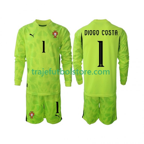 Camiseta 1ª Portugal Diogo Costa 1 Portero Niño 2025 ML