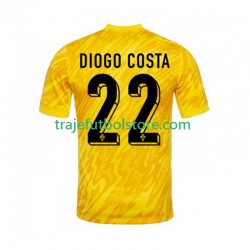 Camiseta 1ª Portugal Diogo Costa 22 Portero Hombre 2024 Manga Corta