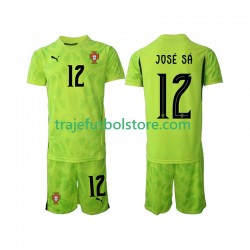 Camiseta 1ª Portugal Jose Sa 12 Portero Niño 2025 Manga Corta
