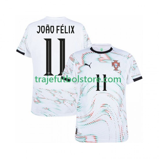 Camiseta 2ª Portugal Joao Felix 11 Hombre 2025-2026 Manga Corta