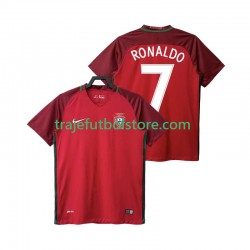 Camiseta 1ª Portugal RONALDO 7 2016 Retro Hombre Manga Corta