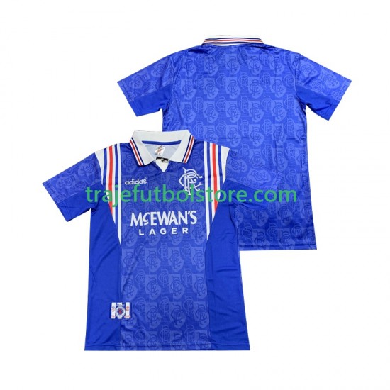 Camiseta 1ª Rangers 1996 1997 Retro Hombre Manga Corta