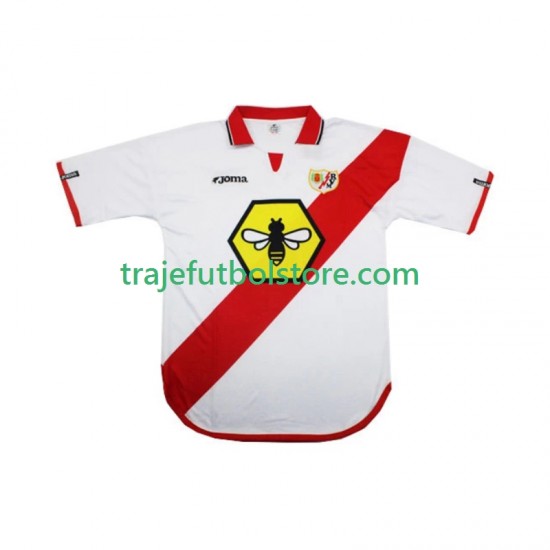 Camiseta 1ª Rayo Vallecano 2000 2001 Retro Hombre Manga Corta