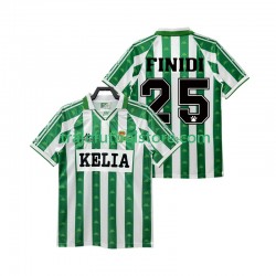 Camiseta 1ª Real Betis FINIDI 25 1995 1996 Retro Hombre Manga Corta