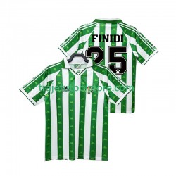Camiseta 1ª Real Betis FINIDI 25 1996 1997 Retro Hombre Manga Corta