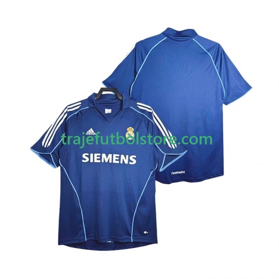 Camiseta 2ª Real Madrid 2005 Retro Hombre 2006 Manga Corta