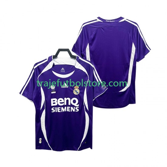 Camiseta 2ª Real Madrid 2007 Retro Hombre 2006 Manga Corta