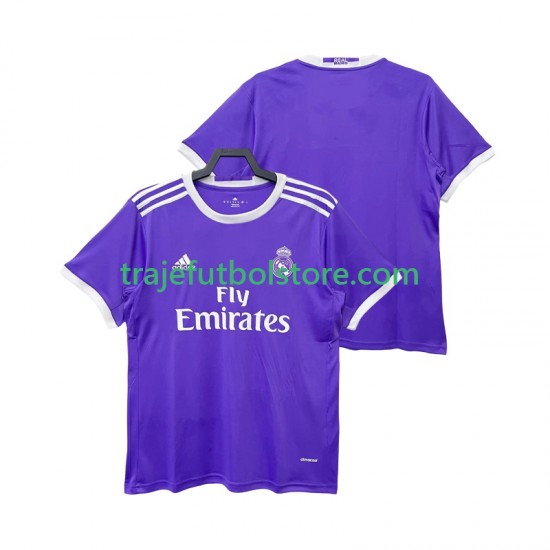 Camiseta 2ª Real Madrid 2016 2017 Retro Hombre Manga Corta