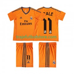Camiseta 3ª Real Madrid BALE 11 2013 2014 Retro Niño Manga Corta