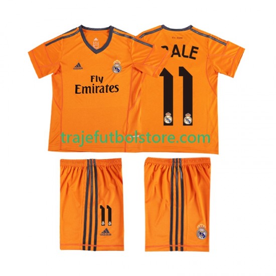 Camiseta 3ª Real Madrid BALE 11 2013 2014 Retro Niño Manga Corta