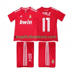 Camiseta 3ª Real Madrid BALE 11 2012 Retro Niño 2011 Manga Corta
