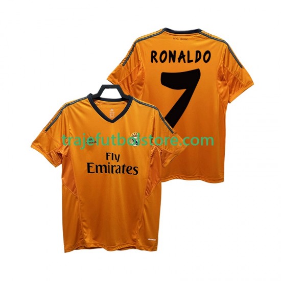 Camiseta 3ª Real Madrid CRISTIANO RONALDO 7 2013 2014 Retro Hombre Manga Corta
