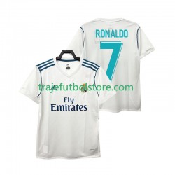 Camiseta 1ª Real Madrid Cristiano Ronaldo 7 2017 Retro Hombre Manga Corta