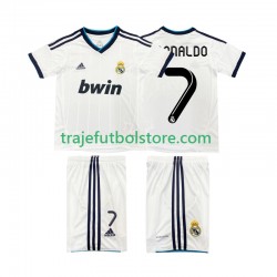 Camiseta 1ª Real Madrid Cristiano Ronaldo 7 2012 2013 Retro Niño Manga Corta