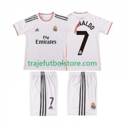 Camiseta 1ª Real Madrid Cristiano Ronaldo 7 2013 2014 Retro Niño Manga Corta