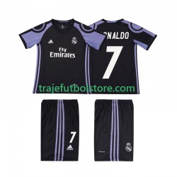 Camiseta 3ª Real Madrid Cristiano Ronaldo 7 2016 2017 Retro Niño Manga Corta