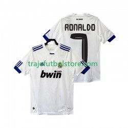 Camiseta 1ª Real Madrid Cristiano Ronaldo 7 Retro Hombre 2011 2010 Manga Corta