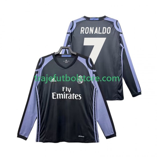 Camiseta 3ª Real Madrid Cristiano Ronaldo 7 2016 2017 Retro Hombre ML