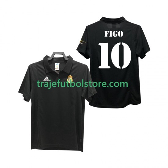 Camiseta 2ª Real Madrid FIGO 10 2003 Retro Hombre 2002 Manga Corta
