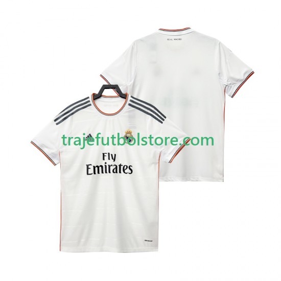 Camiseta 1ª Real Madrid 2013 2014 Retro Hombre Manga Corta