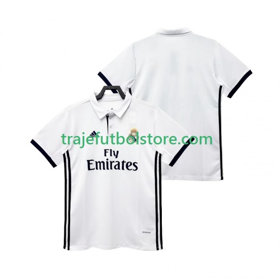 Camiseta 1ª Real Madrid 2017 2018 Retro Hombre Manga Corta