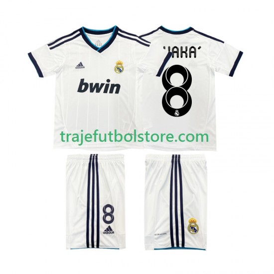 Camiseta 1ª Real Madrid KAKA 8 2012 2013 Retro Niño Manga Corta