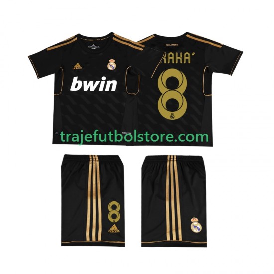 Camiseta 2ª Real Madrid KAKA 8 -2012 Retro Niño 2011 Manga Corta