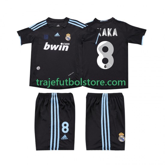 Camiseta 2ª Real Madrid KAKA 8 2009 Retro Niño 2010 Manga Corta