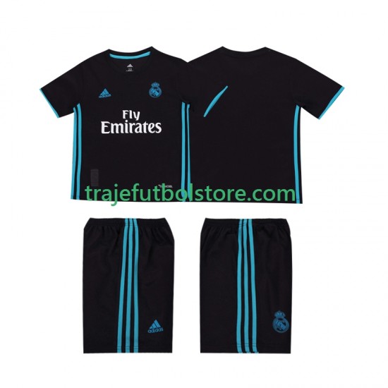 Camiseta 2ª Real Madrid 2017 2018 Retro Niño Manga Corta