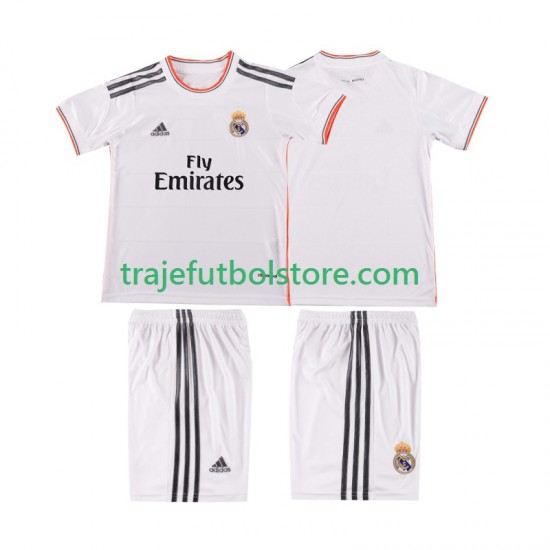 Camiseta 1ª Real Madrid 2013 2014 Retro Niño Manga Corta