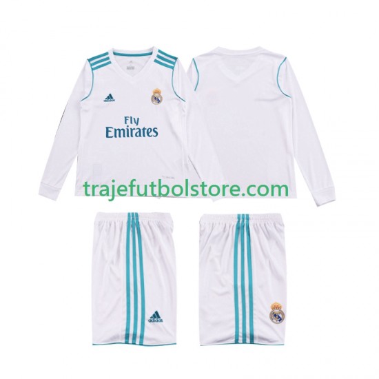 Camiseta 1ª Real Madrid 2017 2018 Retro Niño ML
