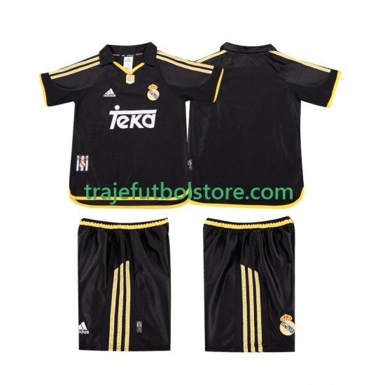 Camiseta 2ª Real Madrid 2001 Retro Niño 1999 Manga Corta