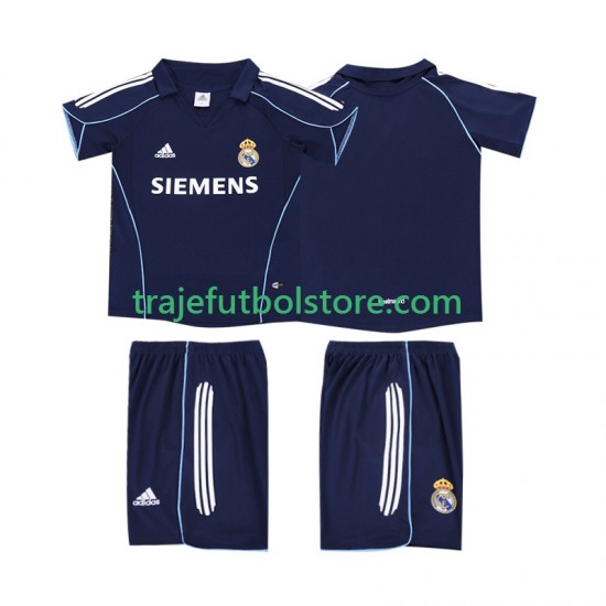 Camiseta 2ª Real Madrid 2005 Retro Niño 2006 Manga Corta
