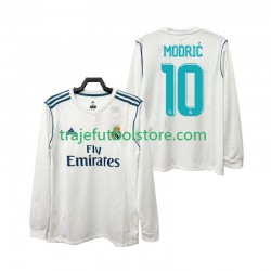 Camiseta 1ª Real Madrid Modrić 10 2017 2018 Retro Hombre ML