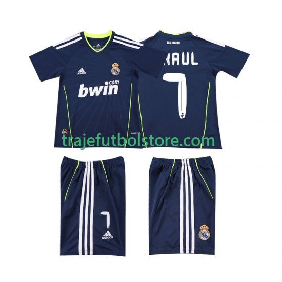 Camiseta 2ª Real Madrid PAUL 7 Retro Niño 2011 2010 Manga Corta