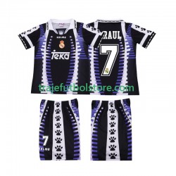 Camiseta 3ª Real Madrid RAUL 7 1997 Retro Niño 1998 Manga Corta