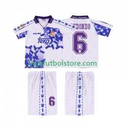 Camiseta 3ª Real Madrid REDONDO 6 1996 1997 Retro Niño Manga Corta