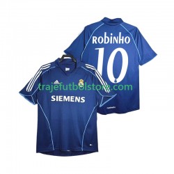 Camiseta 2ª Real Madrid ROBINHO 10 2005 Retro Hombre 2006 Manga Corta
