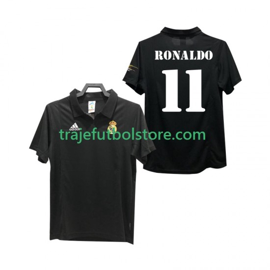 Camiseta 2ª Real Madrid RONALDO 11 2003 Retro Hombre 2002 Manga Corta