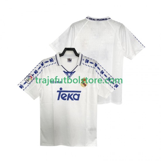 Camiseta 1ª Real Madrid 1996 1997 Retro Hombre Manga Corta