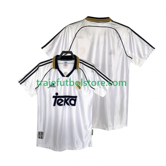 Camiseta 1ª Real Madrid 2000 Retro Hombre 1998 Manga Corta