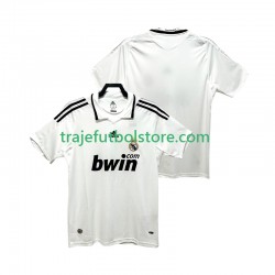 Camiseta 1ª Real Madrid 2009 Retro Hombre 2008 Manga Corta